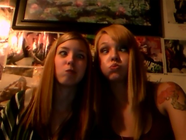 Webcam pics..funny faces with friends