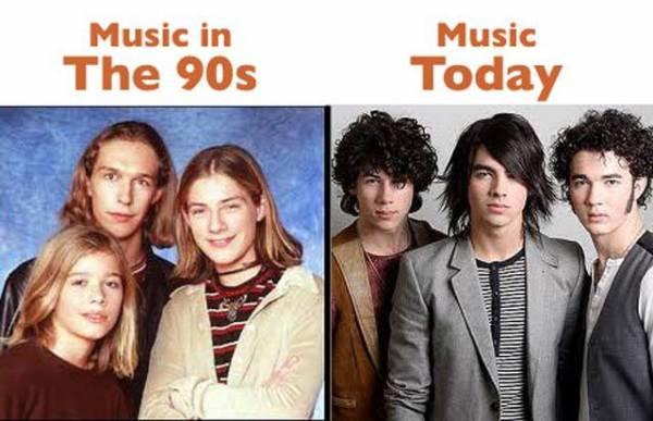 The 90's vs today