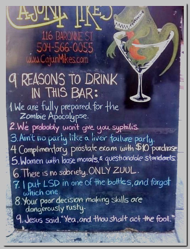 Bar Signs that will make you Drink