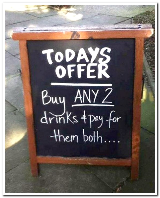 Bar Signs that will make you Drink