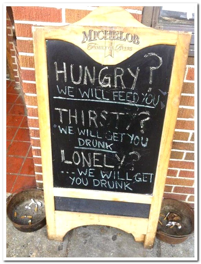 Bar Signs that will make you Drink