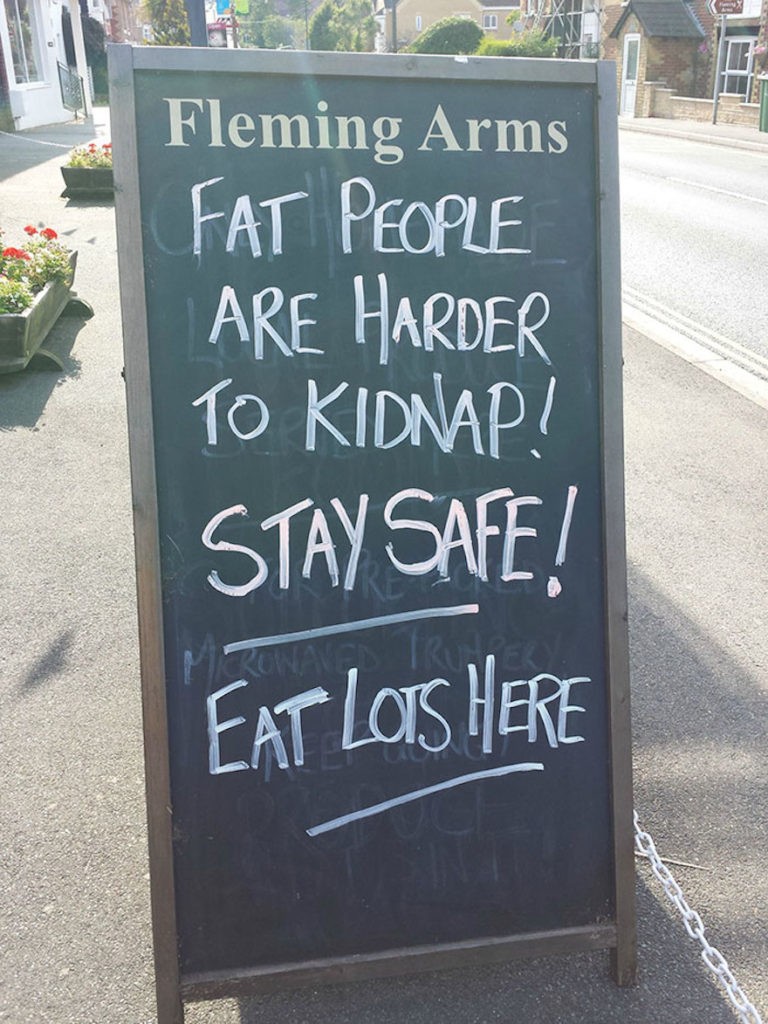 Sidewalk Signs To Make You Chuckle