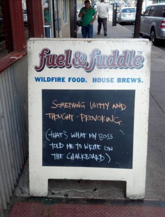 Sidewalk Signs To Make You Chuckle