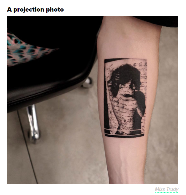 inspiration tattoo - A projection photo Miss Trudy