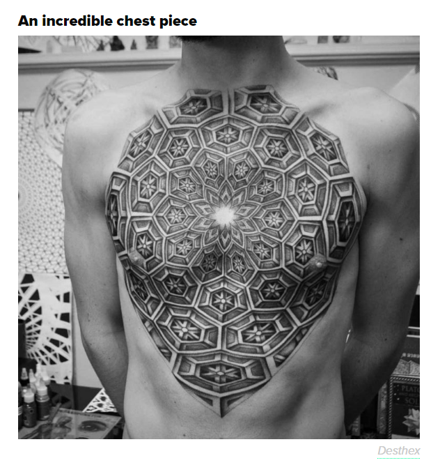 tattoo - An incredible chest piece Desthex
