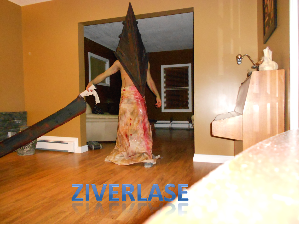 Home made Pyramid head costume from silent hill.
