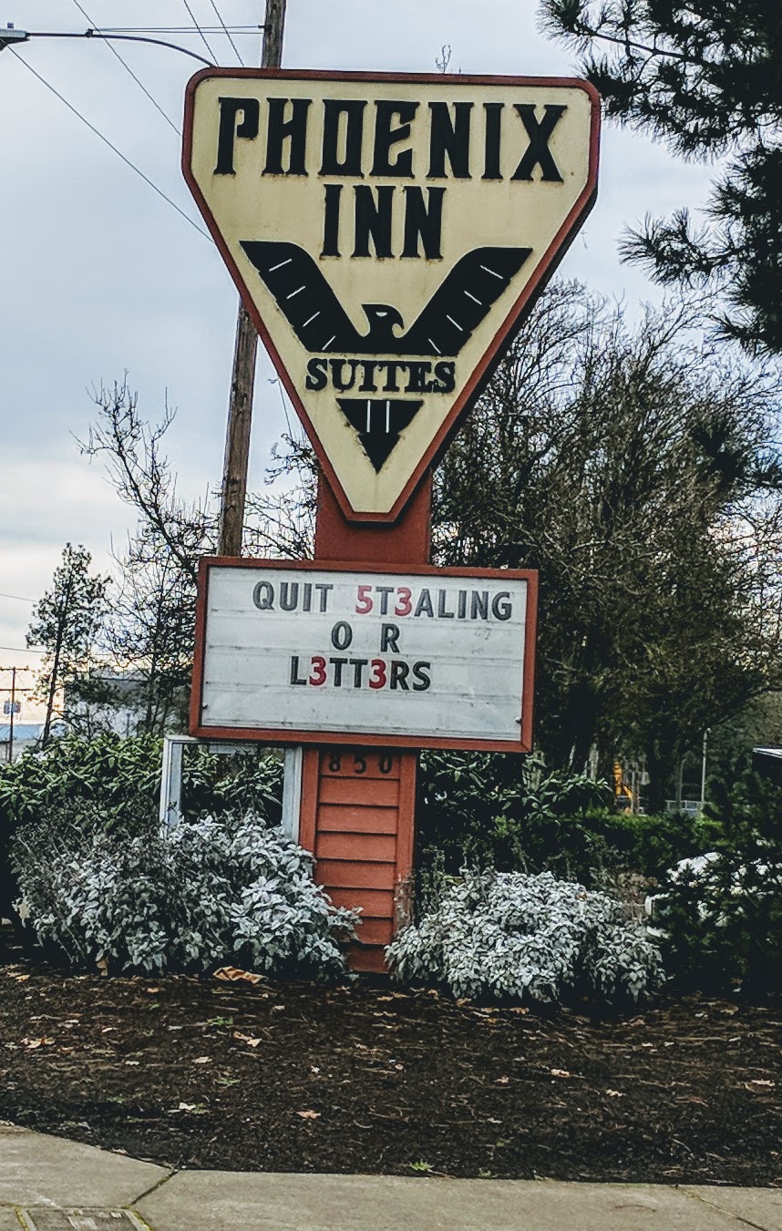 As seen in Eugene, Oregon