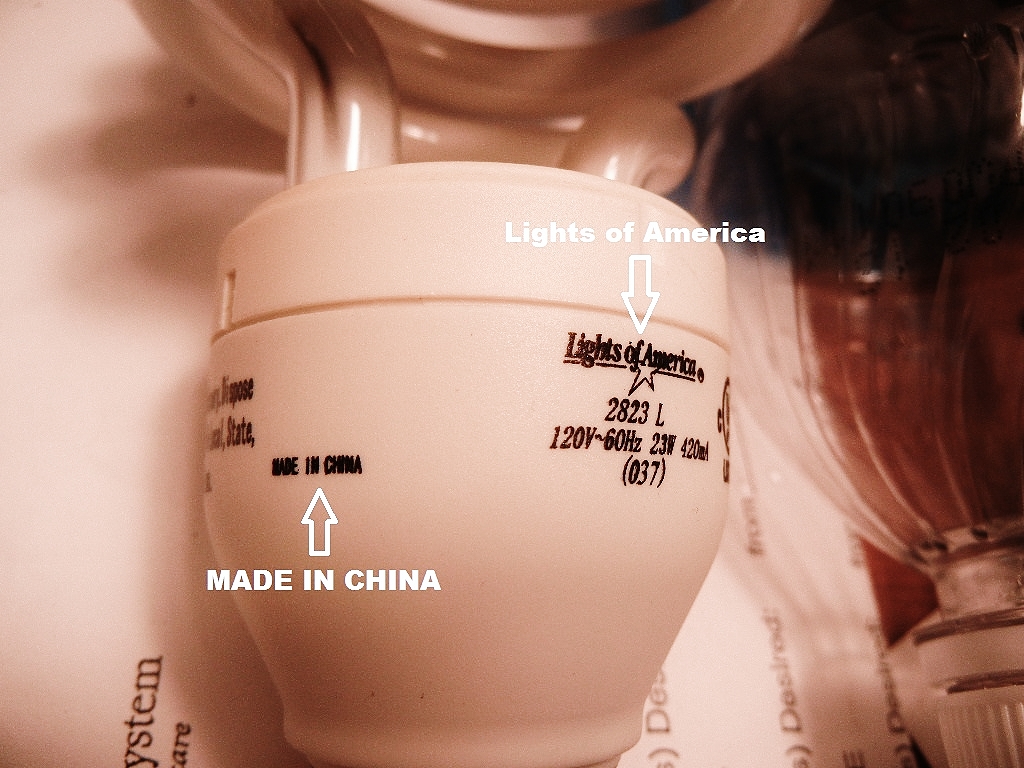 lights of America are made in China