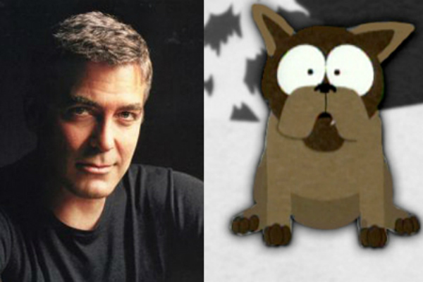 Celebrities who get to act in 'South Park' don't usually get to play themselves. And the roles they are assigned are pretty interesting. George Clooney got to play a gay dog. Jay Leno was a bird. Allegedly, Jerry Seinfeld turned down the role of a sick cat.