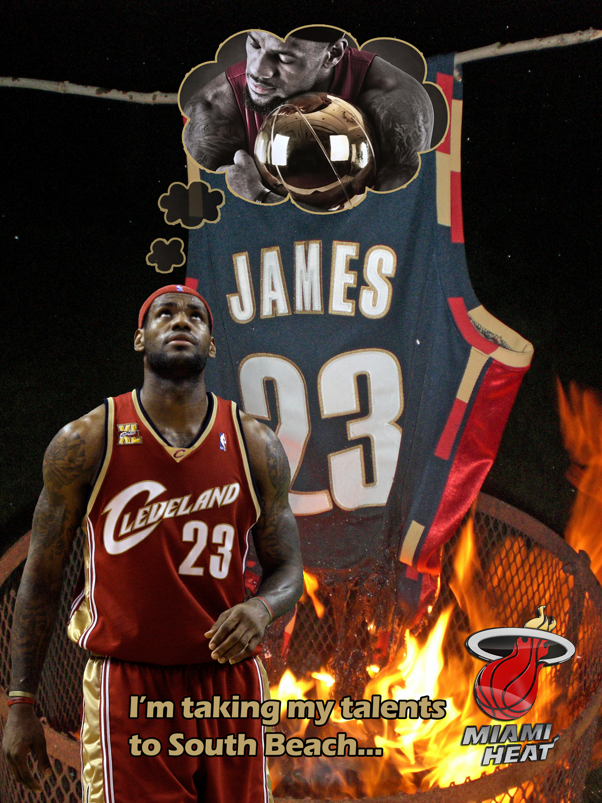 A tribute to LeBron James' DECISION to leave Cleveland to join the Miami Heat in pursuit of an NBA championship!