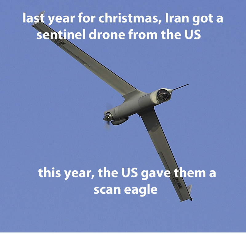soon Iran will be the worlds leader in US drone replacement parts.