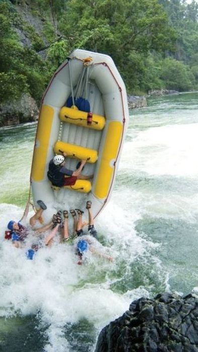 white water rafting fails