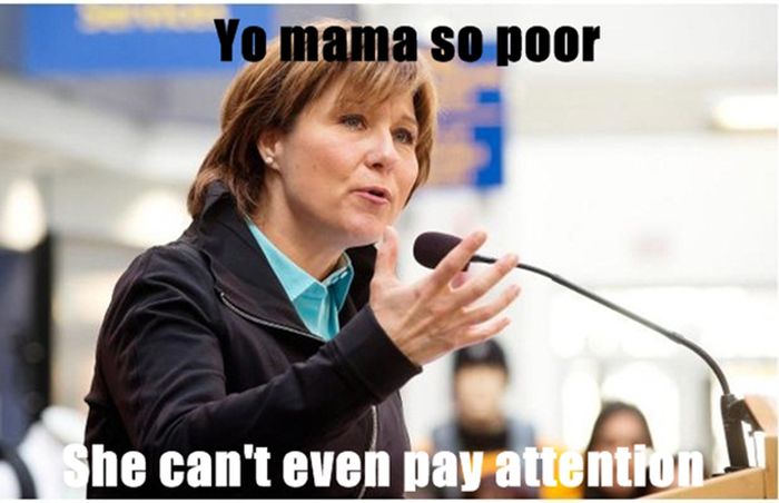 women from yo mama jokes - Yo mama so poor She can't even pay attention