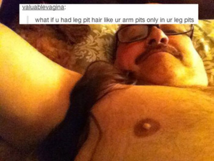 tumblr - close up - valuablevagina what if u had leg pit hair ur arm pits only in ur leg pits