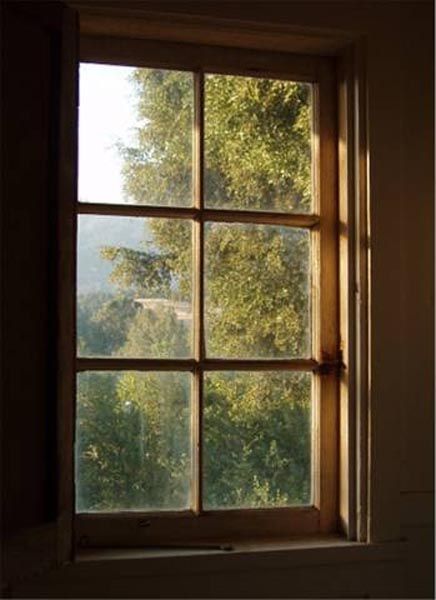 Muntin: The strip separating window panes