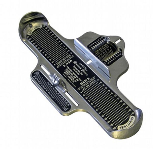 Brannock Device: What is used to measure your feet at the shoe store.