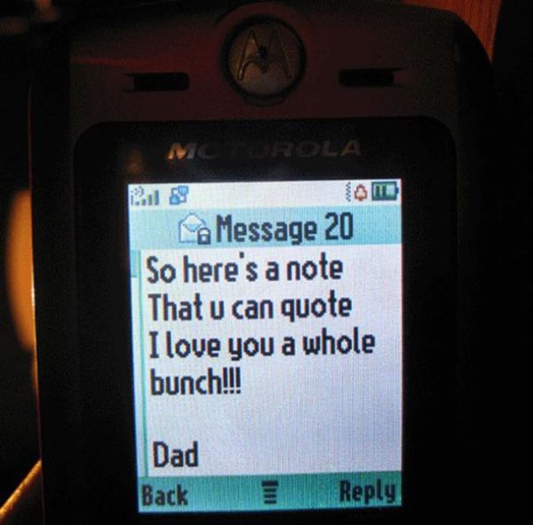 What your parents think they're texting you: