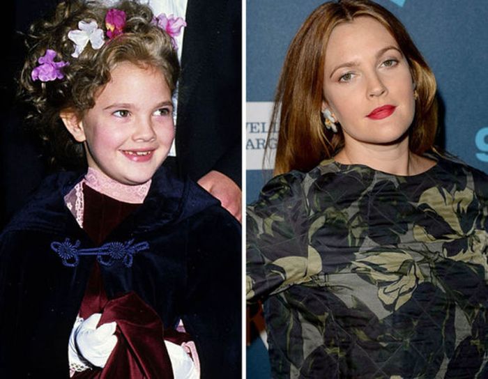Drew Barrymore: 1982... and now.
