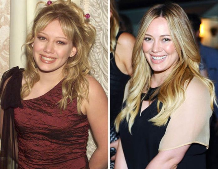 Hilary Duff: 2001... and now.