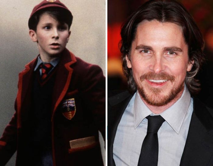 Christian Bale: 1987... and now.