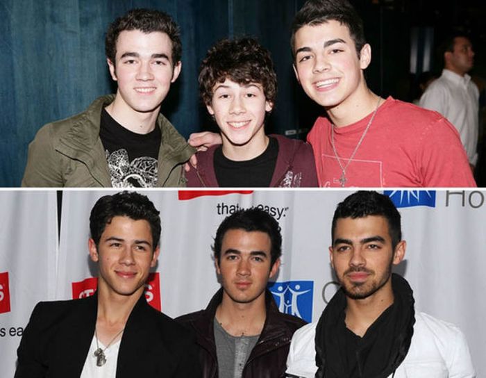 The Jonas Brothers: 2006... and now.