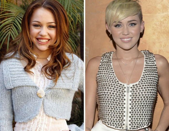 Miley Cyrus: 2006... and now.