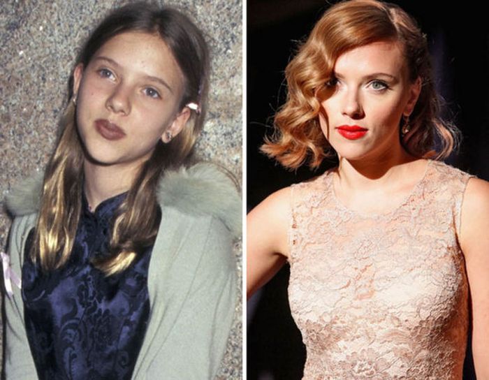 Scarlett Johansson: 1996... and now.