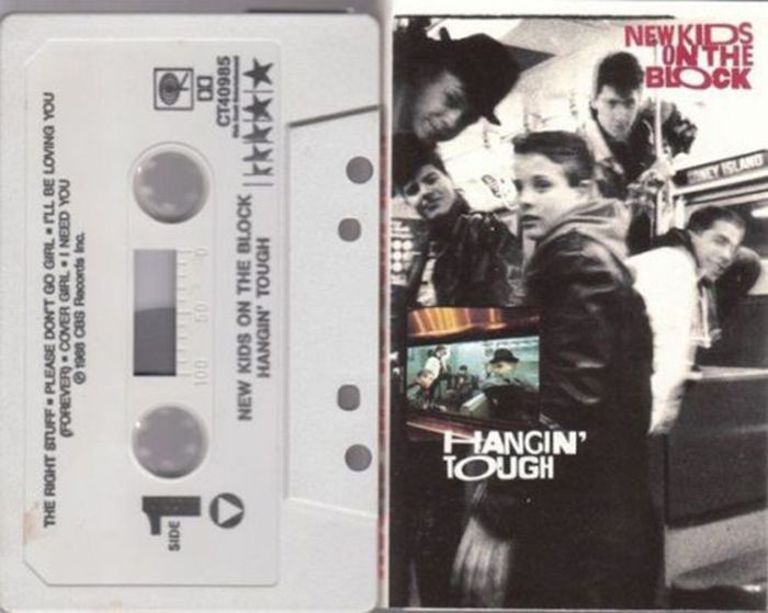 new kids on the block cassette - The Right Stuff. Please Dont Go Girl.I'Ll Be Loving You Forever Cover Girl I Need You 1989 Cbs Records Inc. Side 1000 Do CT40985 New Kids On The Block Hangin' Tough Tough Hangin Bloc 10N The Newkid