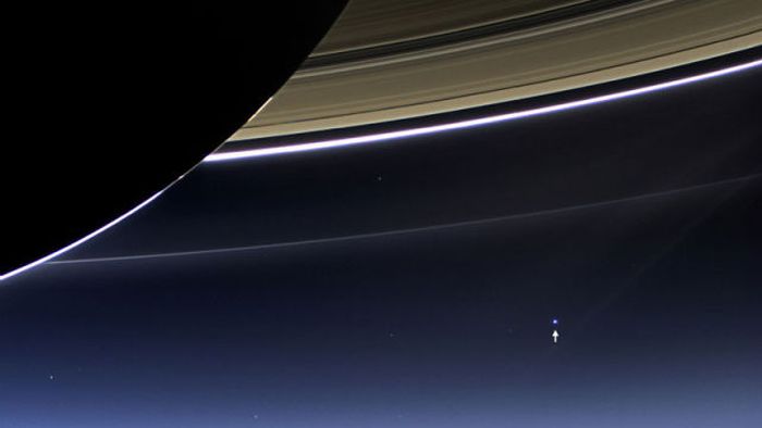 Earth From The Dark Side Of Saturn