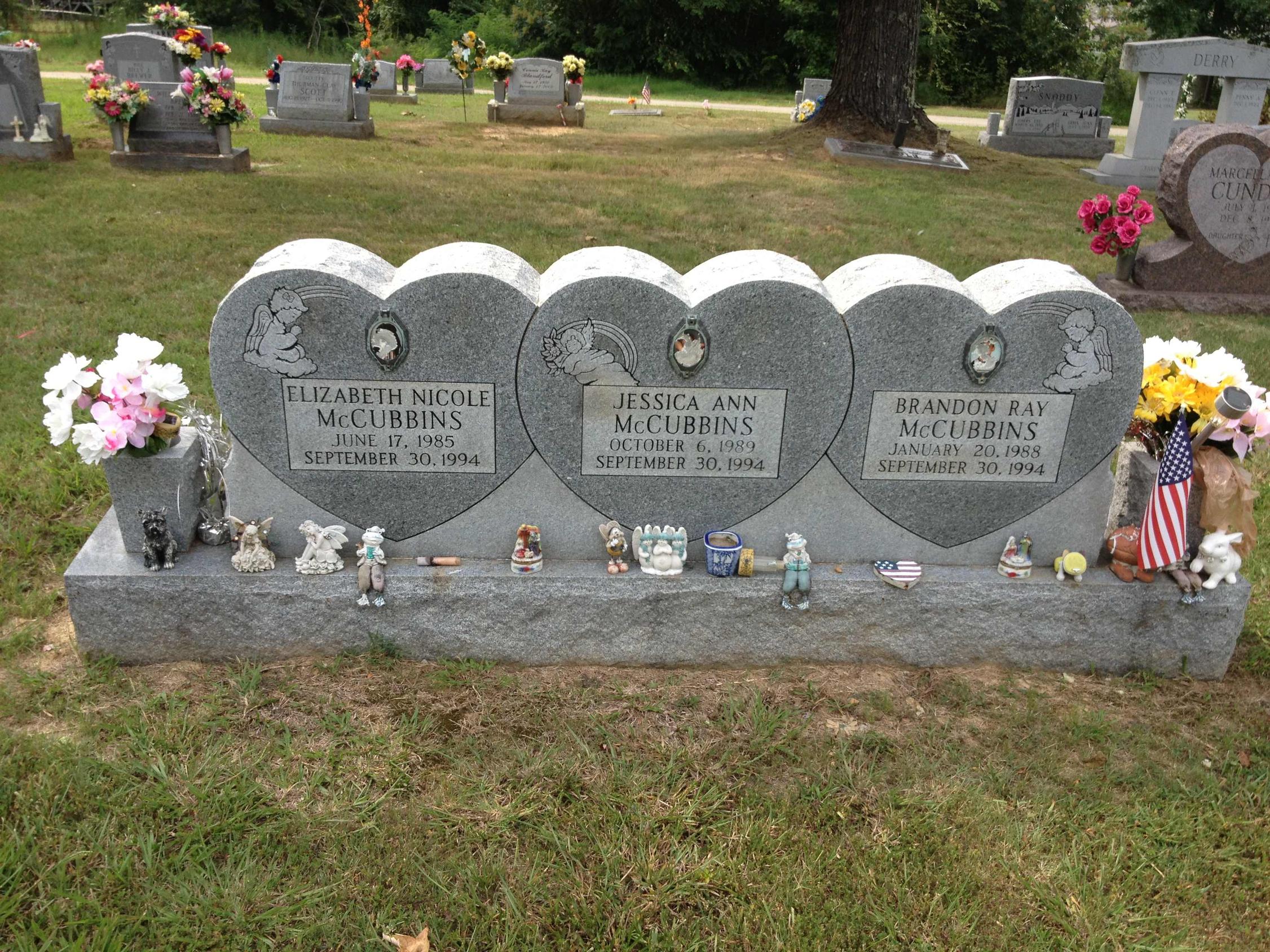 Headstone of 3 siblings killed on the same day. Fairdale, KY