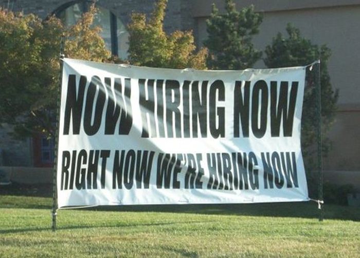 Funny Now Hiring Ads