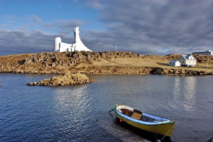 Church in StykkishA?lmur Iceland