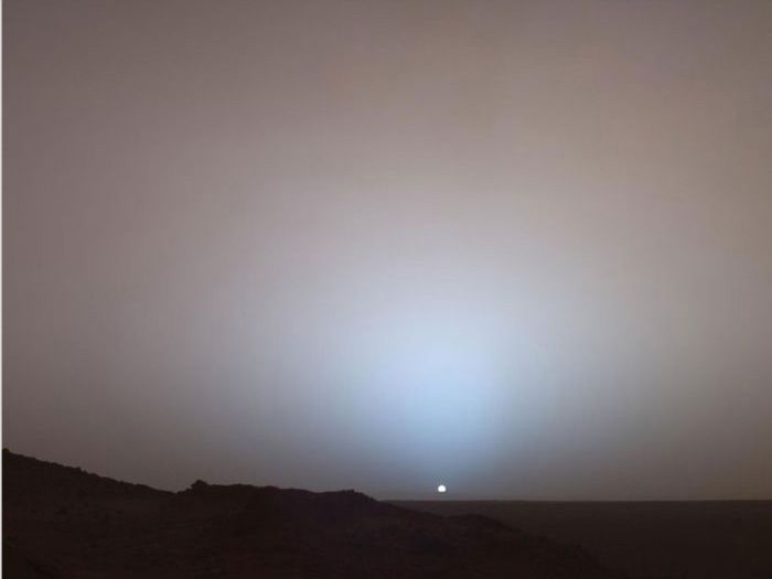 Sunset on Mars