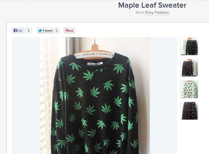 pattern - Maple Leaf Sweater from Envy Fashion Elke 8 Tweet Pialt Nd Lovi