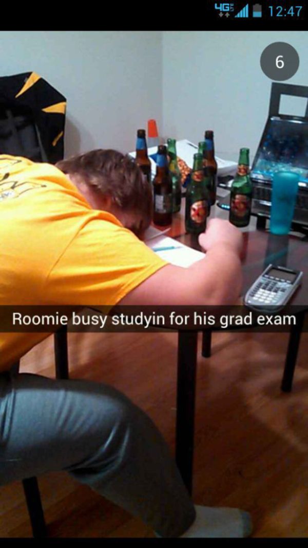 arm - 4G Roomie busy studyin for his grad exam