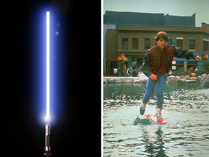 Live in a world where lightsabers exist or hoverboards exist?