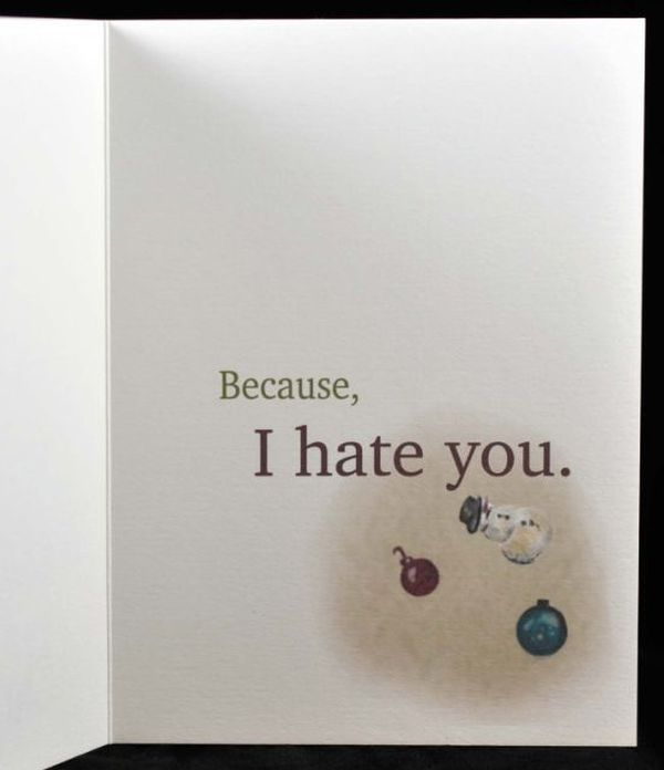 Greeting Cards for People You Hate