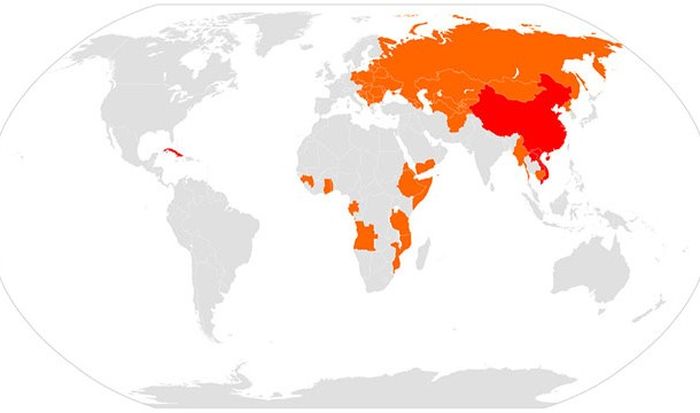 These countries were all communist at one point in time