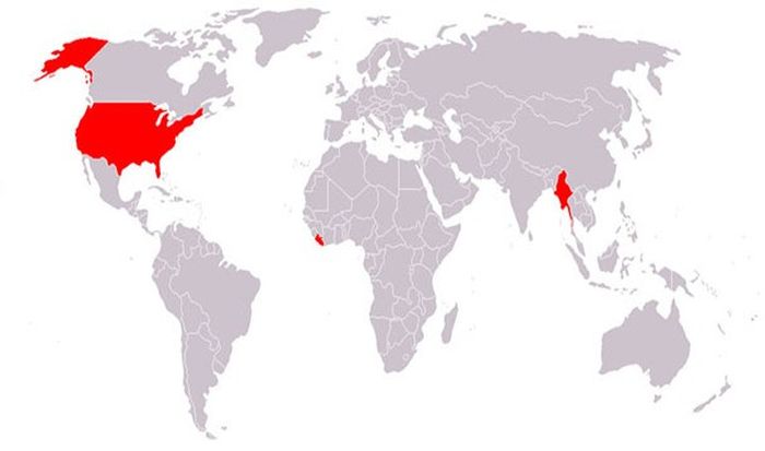 These are the countries that don't use the metric system