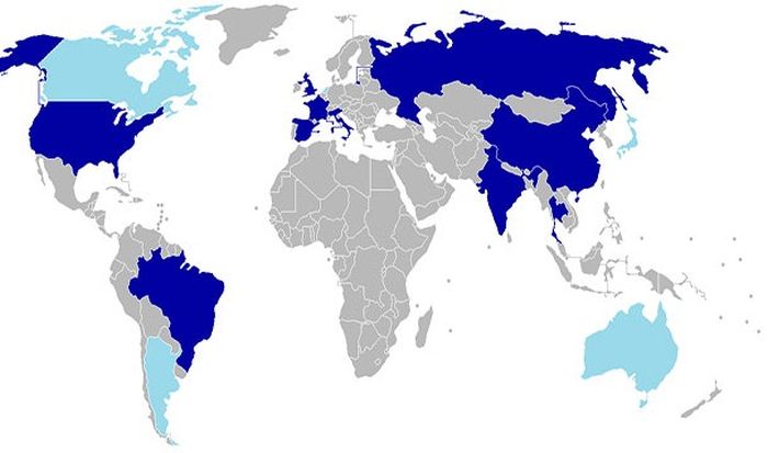 This map shows every country that has ever operated an aircraft carrier