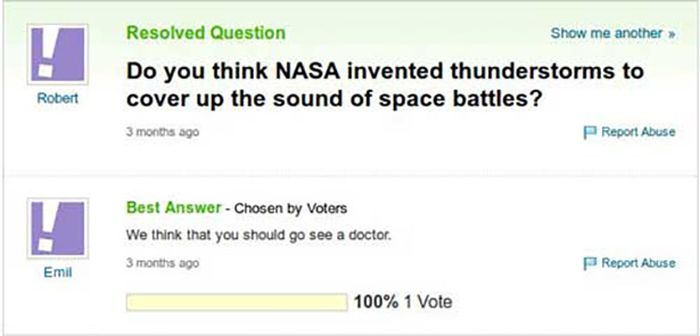 Funny, Silly, And Dumb Yahoo Answers