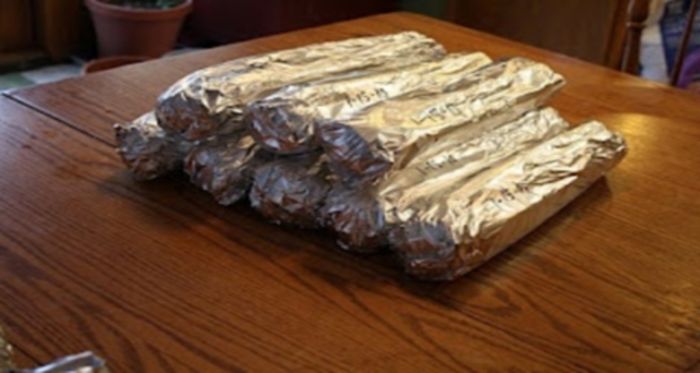 Wrap lettuce in tin foil to keep it crisp for longer