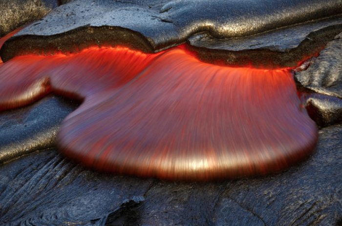 Gorgeous lava flow