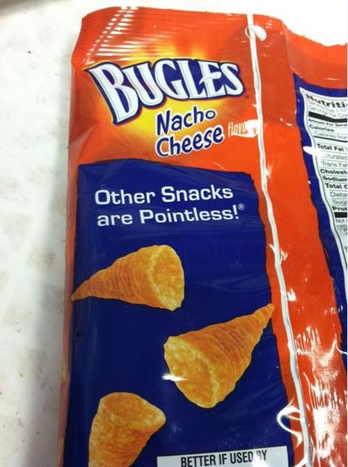 bugles other snacks are pointless - Bugles Nacho Cheese flava Total Tenis Cholest To Dit Other Snacks are Pointless! Pe Better If Usedy