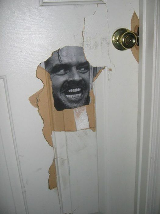 hole through door