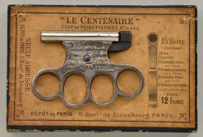 Vintage Brass Knuckles Gun