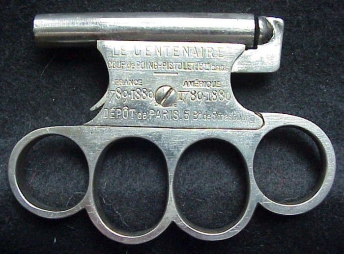 Vintage Brass Knuckles Gun