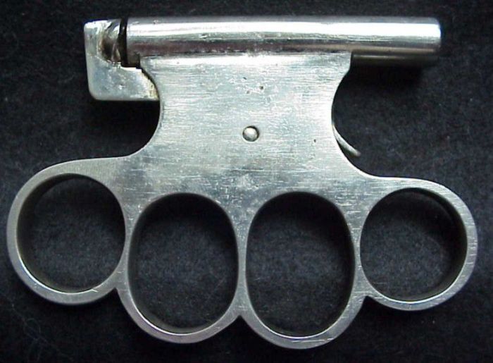 Vintage Brass Knuckles Gun