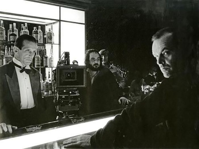 Danny Lloyd, Stanley Kubrick and Jack Nicholson The Shining 1980