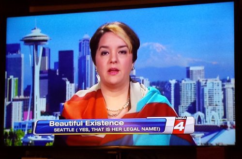 funny news seattle - Beautiful Existence SeattleYes, That Is Her Legal Name!